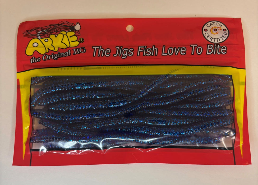 6" Straight Tail Worm - Arkie Lures