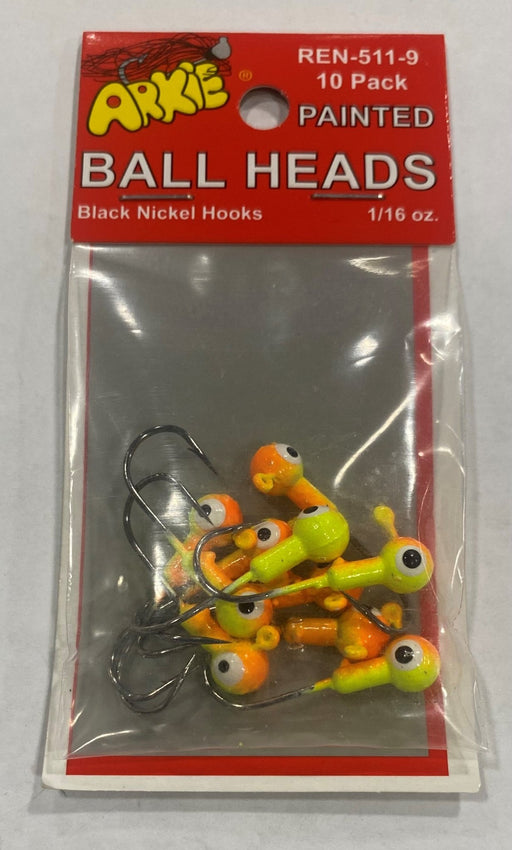 Painted Ball Heads - Arkie Lures