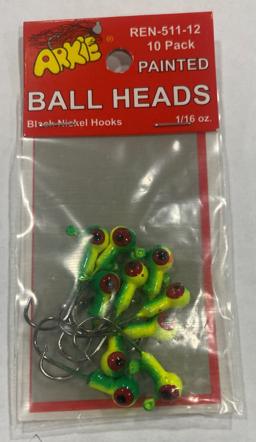 Painted Ball Heads - Arkie Lures
