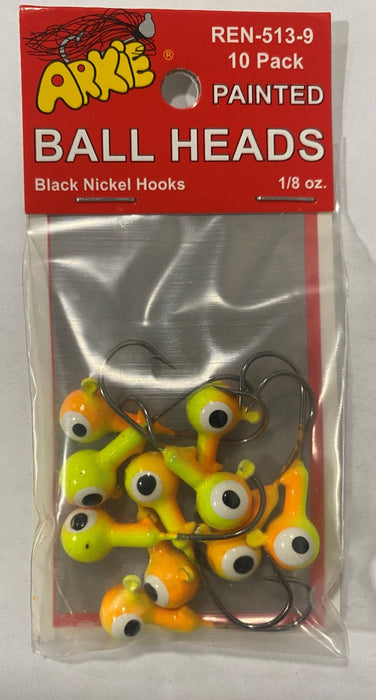Painted Ball Heads - Arkie Lures