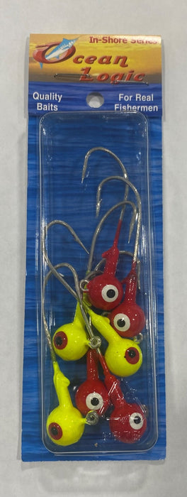 Painted Saltwater Ball Heads - Arkie Lures