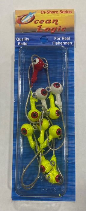 Painted Saltwater Ball Heads - Arkie Lures