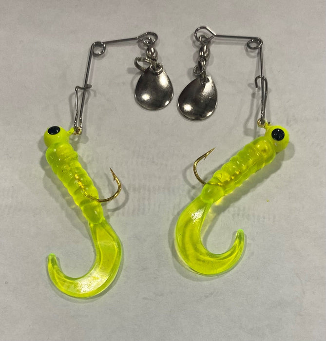 Rigged Curl Tail Spinners - Arkie Lures