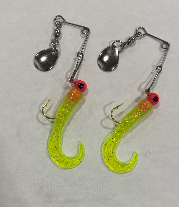 Rigged Curl Tail Spinners - Arkie Lures