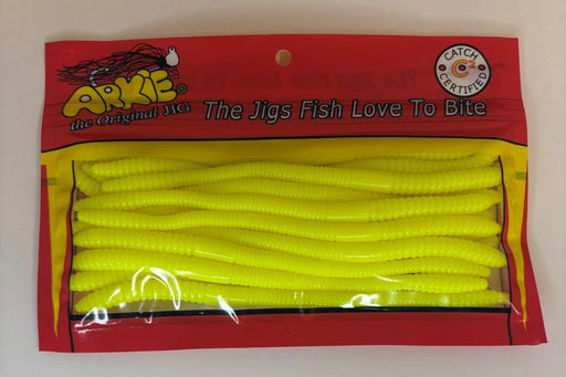 6" Straight Tail Worm - Arkie Lures