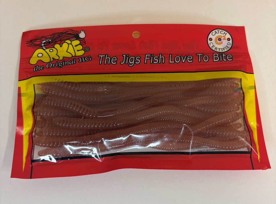 6" Straight Tail Worm - Arkie Lures