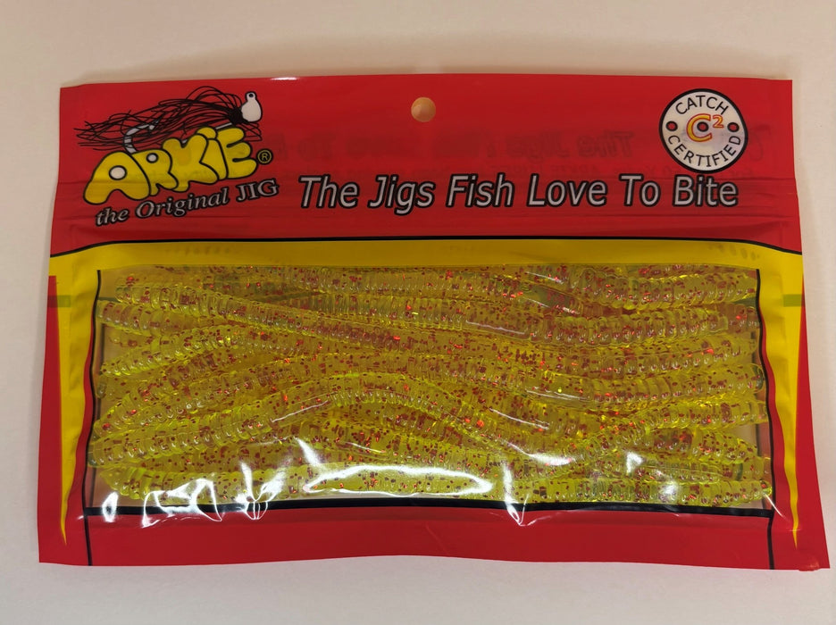 6" Straight Tail Worm - Arkie Lures