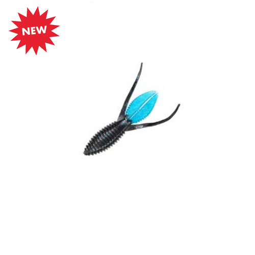 Arkie Lures 3-inch Creature Black Neon Red CRE3-12