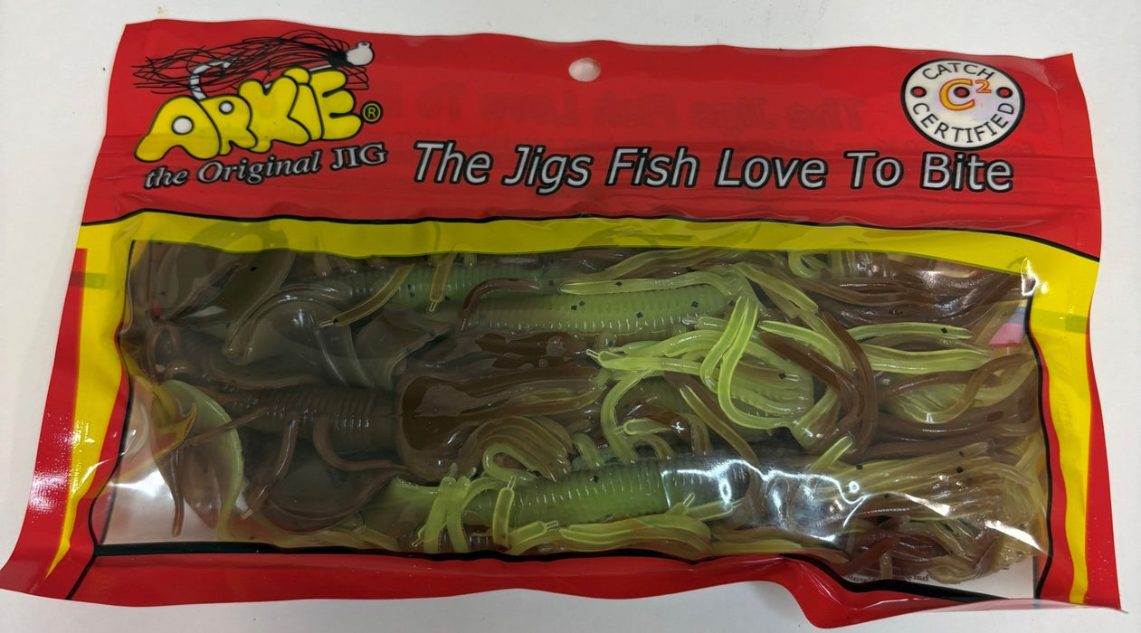 Salty Crawlin' Grubs - Close out colors - Arkie Lures