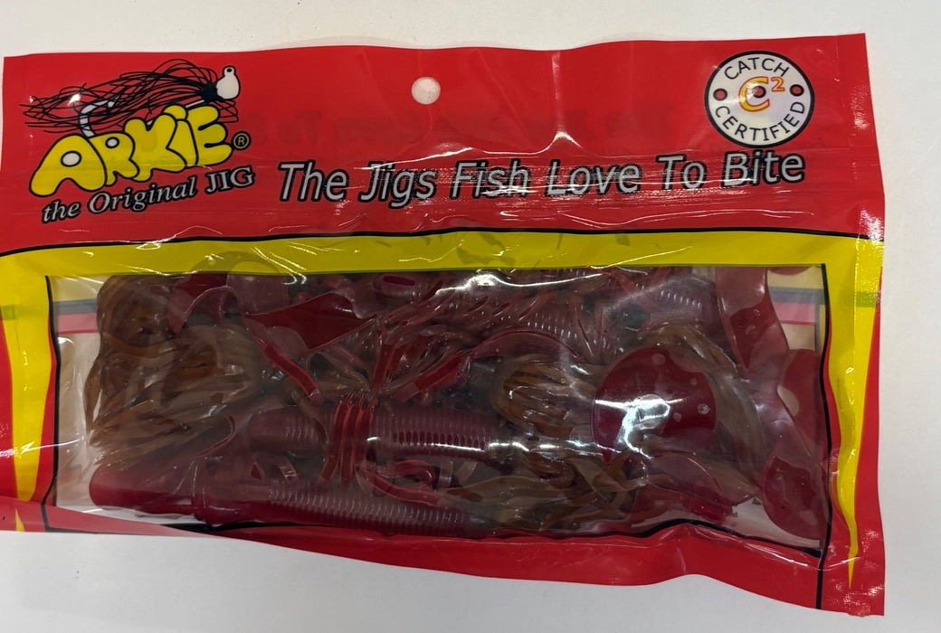 Salty Crawlin' Grubs - Close out colors - Arkie Lures