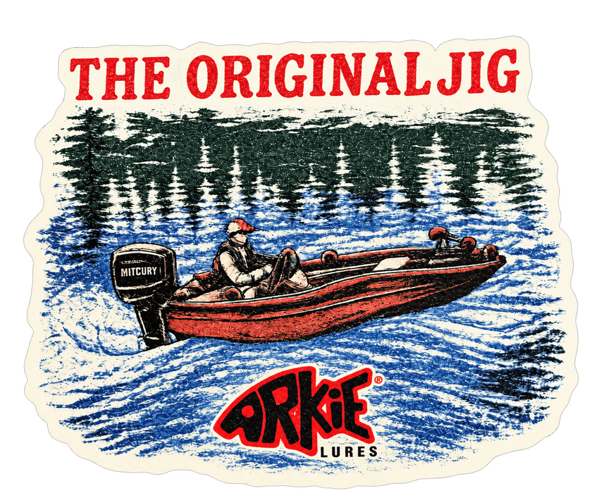 The Original Jig Boat Sticker - Arkie Lures
