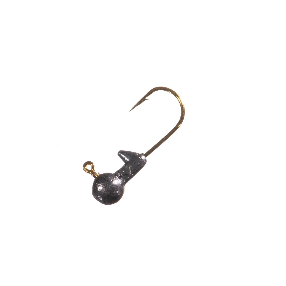 Arkie Unpainted Ball Head Jig, Gold Hook 1/32oz 10pk