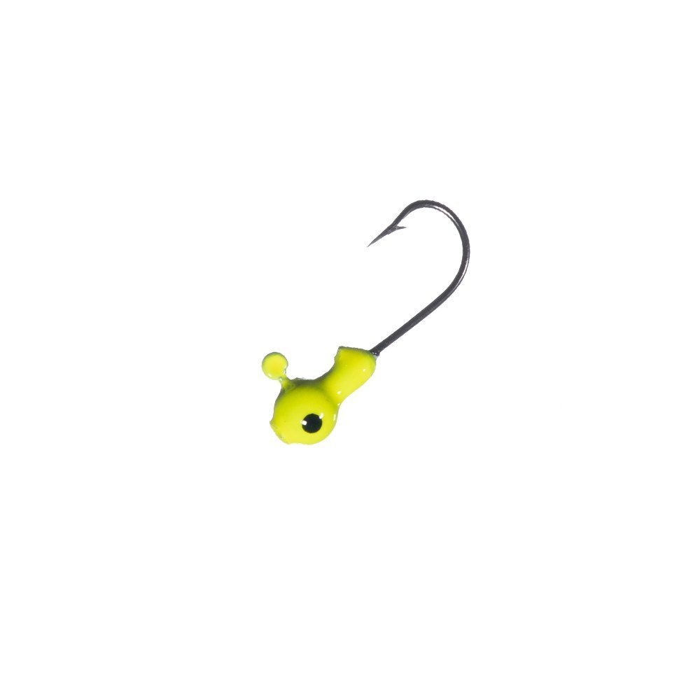 Crappie Jigs Big Eye Jig Heads, 16Pcs Flat Round Head Jig Hooks Spinner  Blades Fishing Hooks Painted Fishing Jigs Lures for Bass Trout 1/16oz 1/8oz