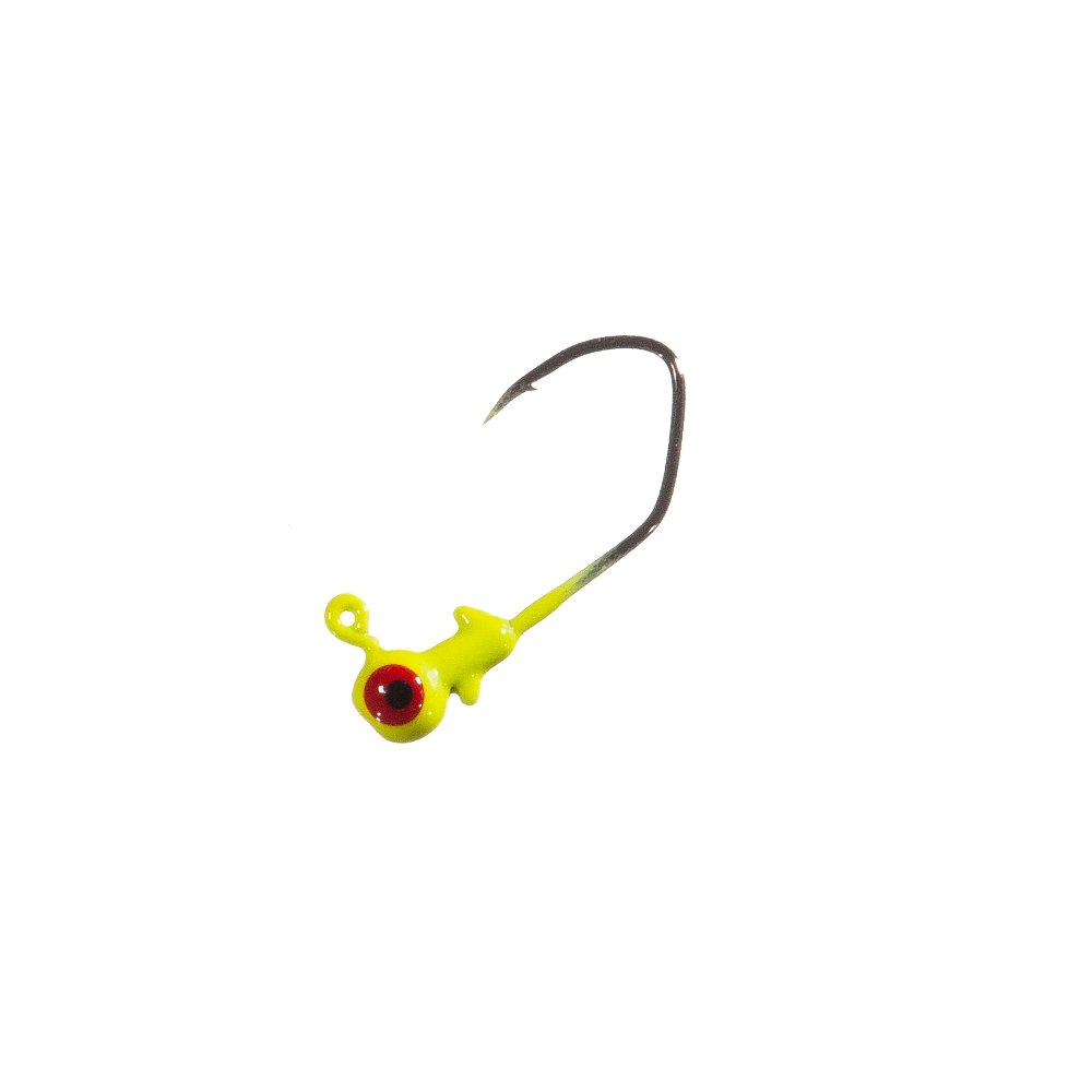 Arkie 1/8oz Painted Sickle Hook Jig Heads