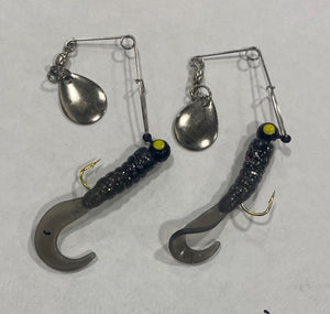 Rigged Curl Tail Spinners - Arkie Lures