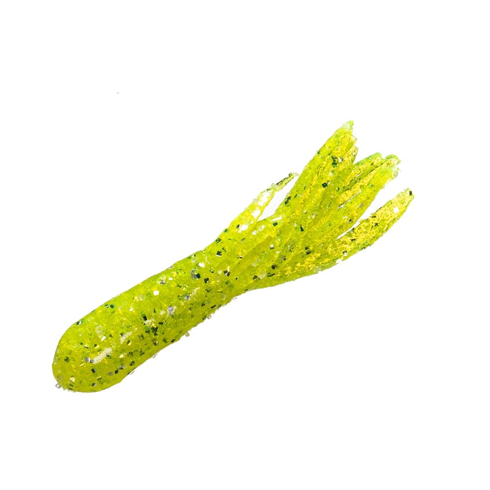  8 pk Green Pepper/Yellow Crappie Fishing Tube Jigs