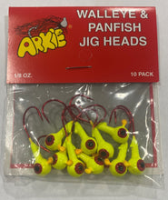 Load image into Gallery viewer, Walleye &amp; Panfish Jig Heads - Arkie Lures